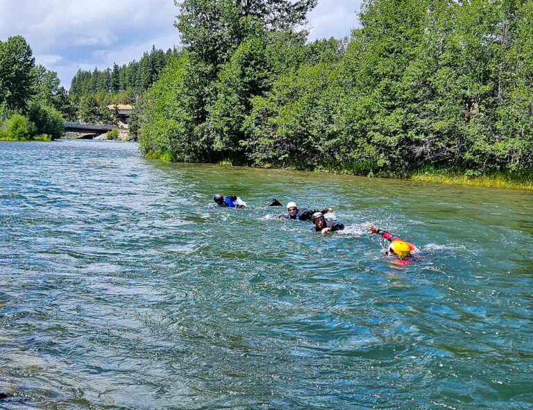 swiftwater rescue swimming